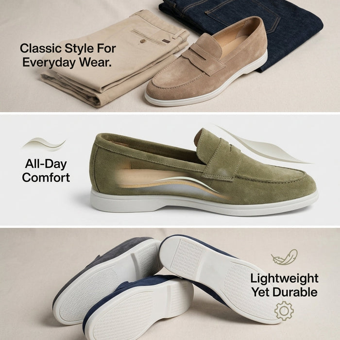 Mayfair Suede Penny Loafers